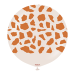 Kalisan 24" Safari Giraffe Printed White Sand (Caramel) Latex Balloon, 1 piece