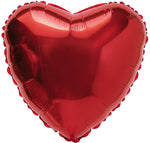 31" Heart Plain Red Foil Balloon 