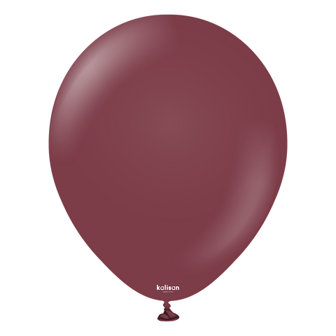 Kalisan Latex Standard Burgundy - 5", 100 Pieces