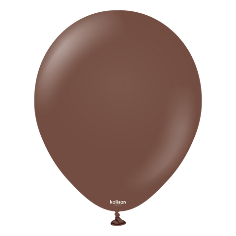 Kalisan Latex Standard Chocolate Brown - 5", 100 Pieces