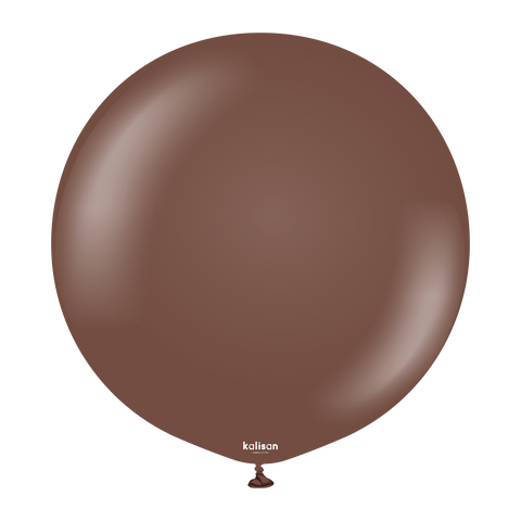 Kalisan Latex Standard Chocolate Brown - 24", 2 Pieces