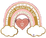 29" Rose Gold Valentine Rainbow-Packaged