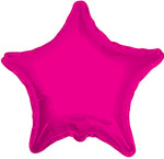 04" SOLID STAR HOT PINK 5ct/bags