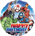 17" Avengers Happy Birthday Balloon, Foil Balloon 
