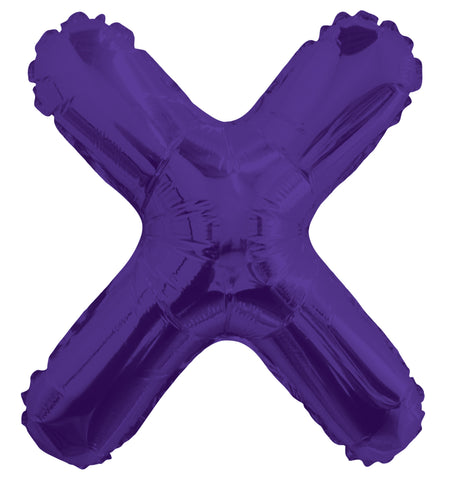 14" SC Letter X Purple -Single Pack