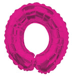 14" Airfill with Valve Only Letter O Hot Pink
