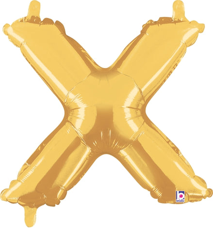 14" Valved Air-Filled Shape X Gold