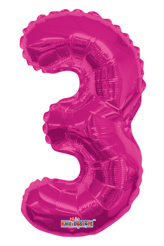 14" SC Number 3 Hot Pink -Single Pack