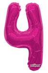 14" SC Number 4 Hot Pink -Single Pack