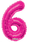 14" SC Number 6 Hot Pink -Single Pack