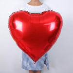 36", Oversized Red Heart Foil Balloon