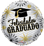9" Felicidades Graduado Estrellas Foil Balloon