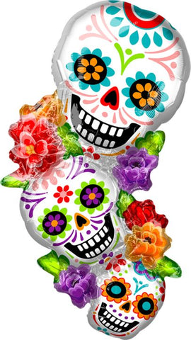 38" Stacking Sugar Skulls/Day of The Dead