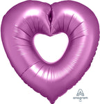 26" Flamingo Open Heart Super-Shape Foil Balloon