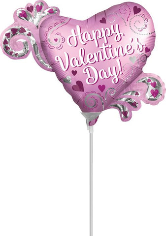 14" Satin Happy Valentine's Day Heart