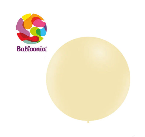 Balloonia 18" Balloon Matte Latex Yellow 25CT