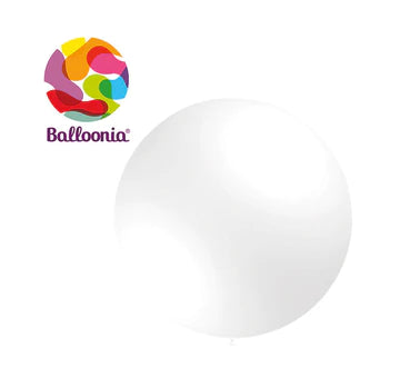 Balloonia 18" Balloon Pastel Latex White 25CT