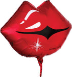 17" Kissy Lips, Foil Balloons