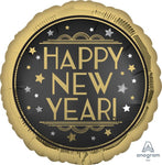 18" Vintage New Year, Foil Balloon – Single Pack