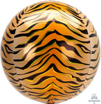 16" Orbz Tiger Print Foil Balloon 
