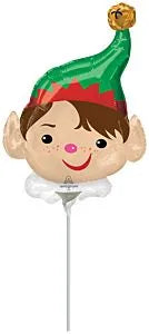 Airfill Only Mini Shape Adorable Elf Foil Balloon