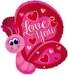 25" Love You Butterfly  Balloon 