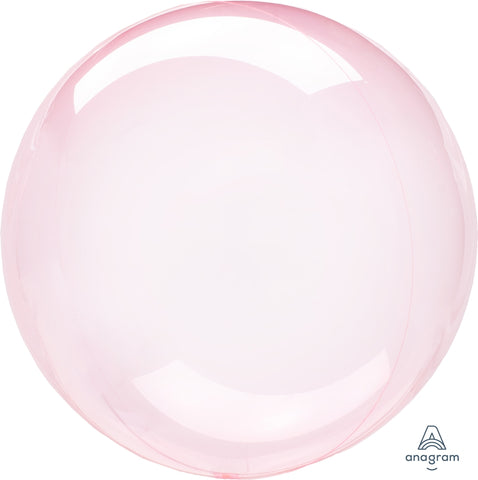18" Crystal Clearz Dark Pink Bubble, Anagram