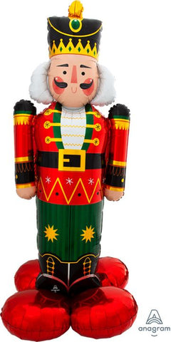 Airfill Only Airloonz Consumer Inflatable Nutcracker Greeter Foil Balloon