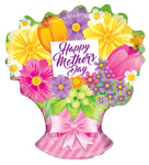 28" Happy Mother's Day Sing Flowers Bouquet Shape Balloon