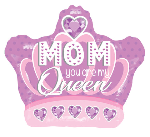 18" Mom Queen Foil Balloon 