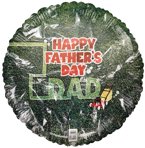 18" Father's Day Lawnmower Foil Balloon