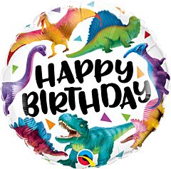 18" Birthday Colorful Dinosaurs