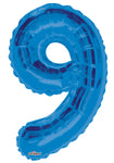 34" SC Number 9 Blue Shape - Single Pack