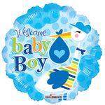 18" PR Baby Boy Stork - Single Pack