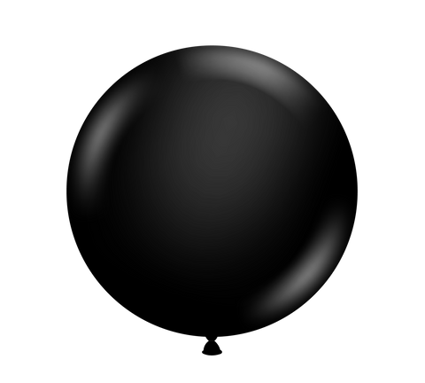 Tuftex 17in Black  Latex Balloon 50ct