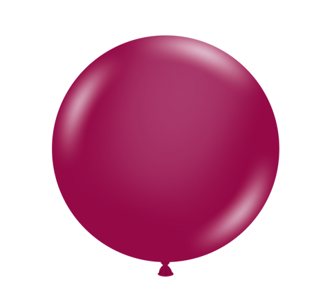 Tuftex 5in Crystal Burgundy Latex Balloons 50ct