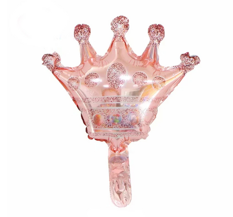 16" Mini Pink Crown Balloon