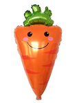 22" Carrots Balloons, Inflatable Helium Foil (Flat)