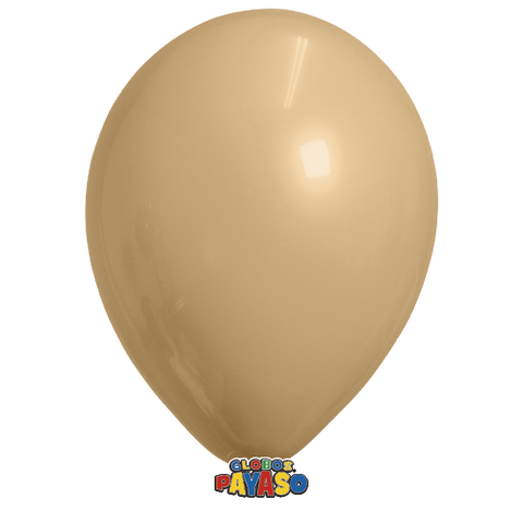 Globos Payaso 5in Balloon Decorator Beige 100ct