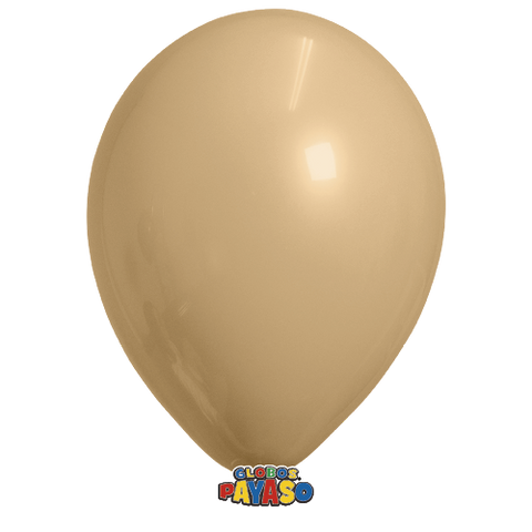 Globos Payaso 9in Balloon Decorator Beige 50ct
