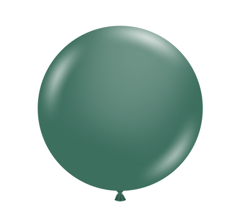 Tuftex 17in Evergreen  Latex Balloon Evergreen 50ct