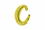 16" Gold Letter "c", Cursive Lower Case Letter Foil Balloon