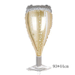 35" Wine Glass Champagne Balloon, New Year's Balloon, Champagne Glass, Cheers, New Year Decor