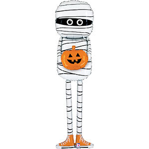 5' Special Delivery Halloween Mummy, Foil Balloon