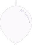 11" Standard White Decomex Linking Latex Balloons (100 Per Bag)