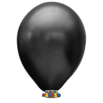 Globos Payaso 12in Balloon Metallic Black 50ct