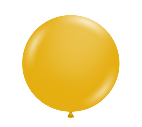 Tuftex 5in Mustard Latex Balloons 50ct