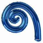 14" SC Kurly Spiral Royal Blue Gb -Flat