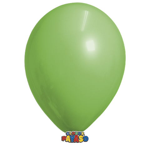 Globos Payaso 5in Balloon Pastel Dark Green 100ct