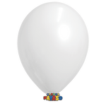 Globos Payaso 5in Balloon Pastel White 100ct